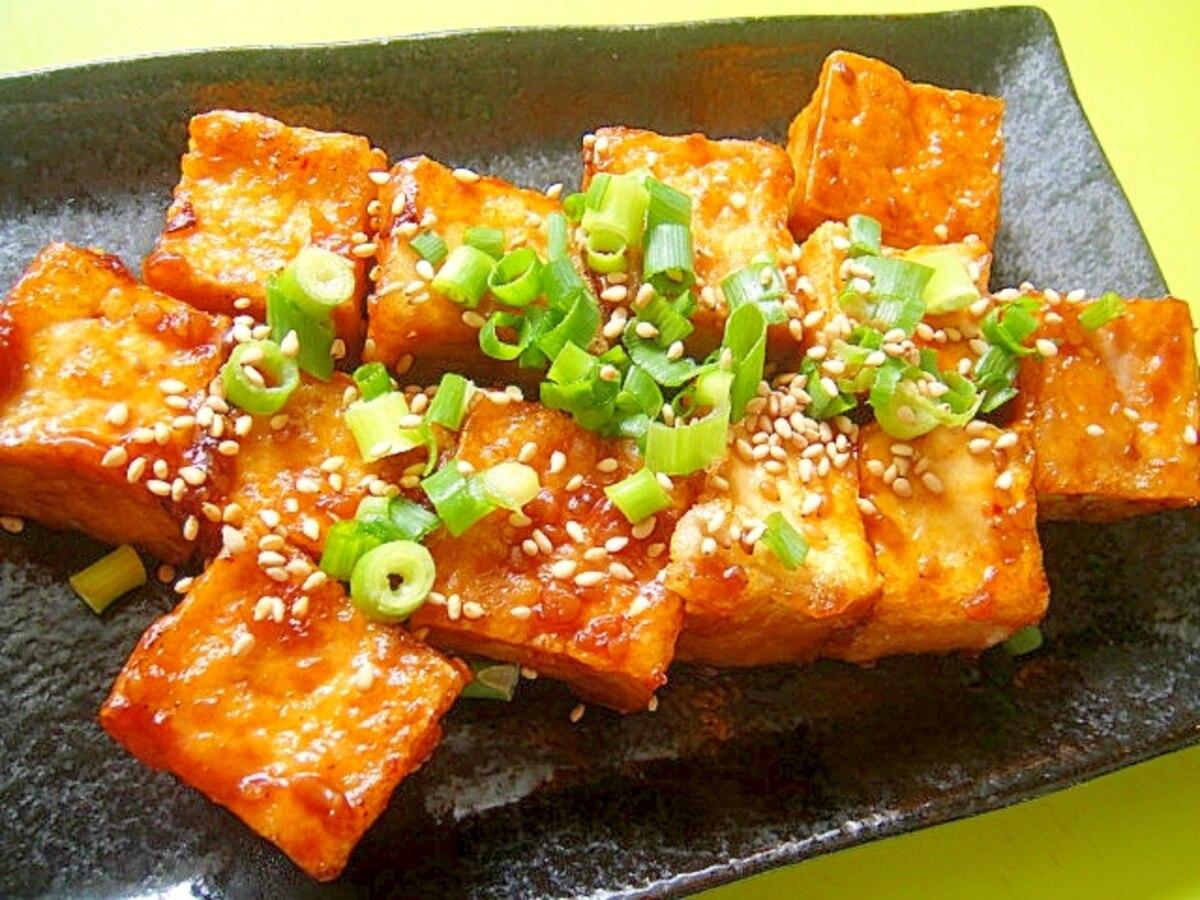 厚揚げのサムジャン焼き レシピ 作り方 By Mint74 楽天レシピ 厚揚げのサムジャン焼き レシピ 作り方 By Mint74 楽天レシピ